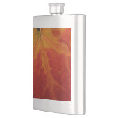 Flasque Feuille d'érable rouge Abstraite Automne Photograp (Gauche)