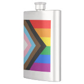Flasque Fierté de progrès LGBTQ+ (Gauche)