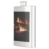 Flasque Fireplace Warm Winter Scene Photography (Gauche)