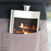 Flasque Fireplace Warm Winter Scene Photography (En situation)