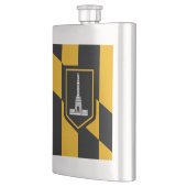 Flasque Flag of Baltimore, Maryland Hip Flask (Gauche)