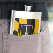 Flasque Flag of Baltimore, Maryland Hip Flask (En situation)