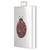 Flasque Flammes de parties scintillant rouge foncé (Gauche)