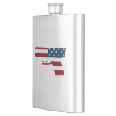 Flasque Flèche Rouge Blanc Et Bleu (Gauche)