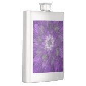 Flasque Fleur abstraite violette psychédélique Art fractal (Droite)