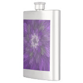 Flasque Fleur abstraite violette psychédélique Art fractal (Gauche)