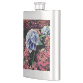 Flasque Fleur bleue et rose (Gauche)