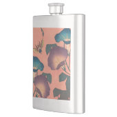 Flasque Fleur d'abeille rose classique Hokusai Art (Gauche)