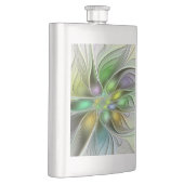 Flasque Fleur de Fantaisie Abstraite Moderne Fractale Colo (Droite)