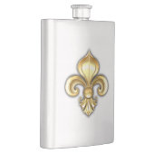 Flasque Fleur de lis dorée sur fond bleu (Droite)