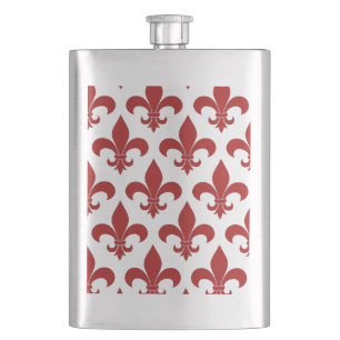 Flasque Fleur de lis Motif Classic