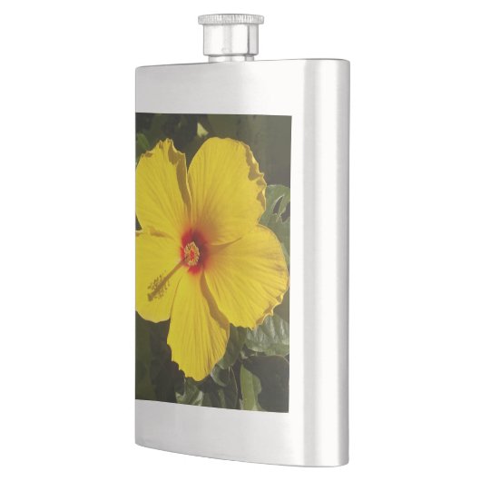 Flasque Fleur d'Hibiscus jaune (Gauche)