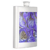 Flasque Fleur Iris Violet (Droite)