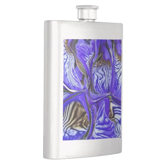 Flasque Fleur Iris Violet (Droite)