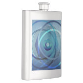 Flasque Fleur métallique - allumeur de Zippo (Droite)