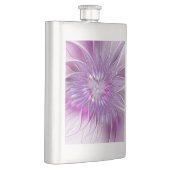 Flasque Fleur violette rose Passion Abstrait Art fractal (Droite)