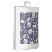 Flasque Fleurs Aquarelles Blanches (Droite)