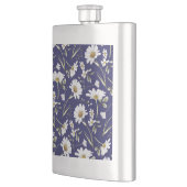 Flasque Fleurs Aquarelles Blanches (Gauche)