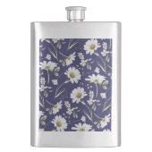 Flasque Fleurs d'aquarelle blanche (devant)