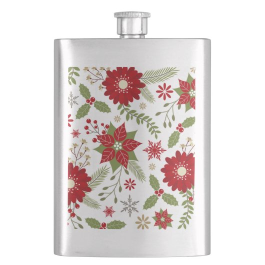 Flasque fleurs de Noël rustiques modernes (devant)