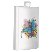 Flasque Fleurs de papillon bleu Dragon (Droite)