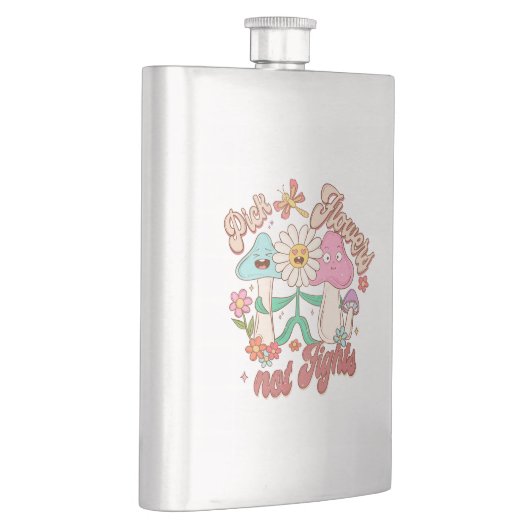 Flasque Fleurs de prélèvement, pas combats | Champignons e (Droite)