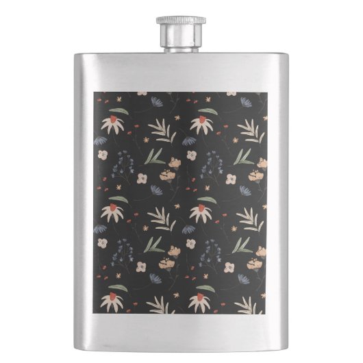 Flasque Fleurs d'eau simples 1 (devant)