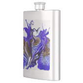 Flasque Fleurs Iris Violets (Gauche)