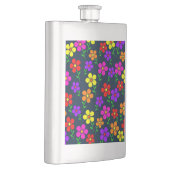 Flasque Fleurs multicolores motif floral (Droite)