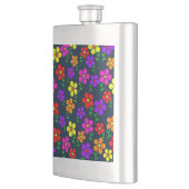 Flasque Fleurs multicolores motif floral (Gauche)