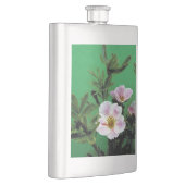 Flasque fleurs sauvages de rose rose en vert. (Droite)