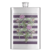 Flasque Fleurs violettes de chardon (devant)