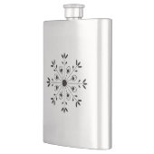 Flasque Flocon de neige moderne élégant Noir (Gauche)