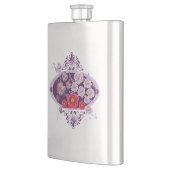 Flasque florales violettes (Gauche)