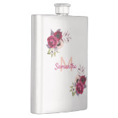 Flasque Florals nom Bourgogne monogramme (Droite)