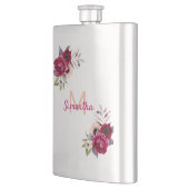 Flasque Florals nom Bourgogne monogramme (Gauche)