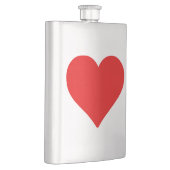 Flasque Forme de cœur rouge amour classique minimalisme (Droite)