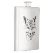 Flasque Fox Wild Animal Nature Illustration Art tatouage (Droite)