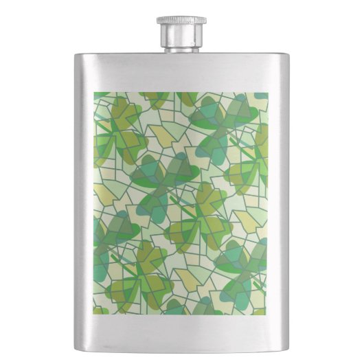 Flasque Fragments shamrocks (devant)