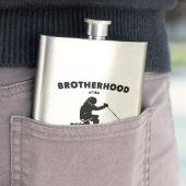 Flasque Fraternité Du Télémark De Talon Libre Ski (En situation)