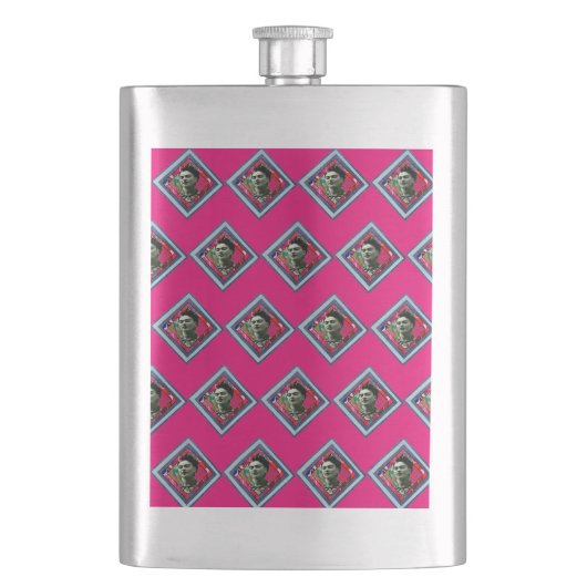 Flasque Frida Kahlo Retro Denim Diamond (devant)