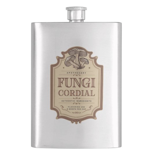 Flasque Fungi Cordial Halloween partie Vintage (devant)