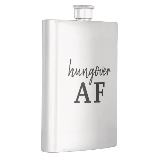 Flasque Funky Black Typography Hungover AF (Droite)