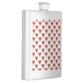 Flasque Funny Heart Pattern gold red + your backgr. & (Droite)