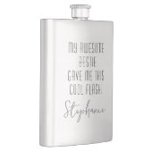 Flasque Funny Personalized from Bestie Cool Modern (Droite)