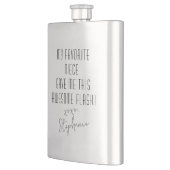 Flasque Funny Personalized from Favorite Niece Modern (Gauche)