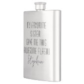 Flasque Funny Personalized from Favorite Sister Modern (Gauche)