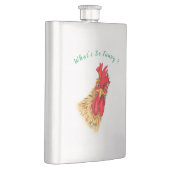 Flasque Funny Surprised Curious Rooster - What's So Funny (Droite)