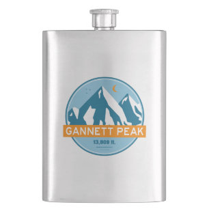 Flasque Gannett Peak Wyoming Stars Moon