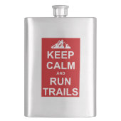 Flasque Gardez Le Calme Et Exécutez Des Trails Ultra Coura (devant)